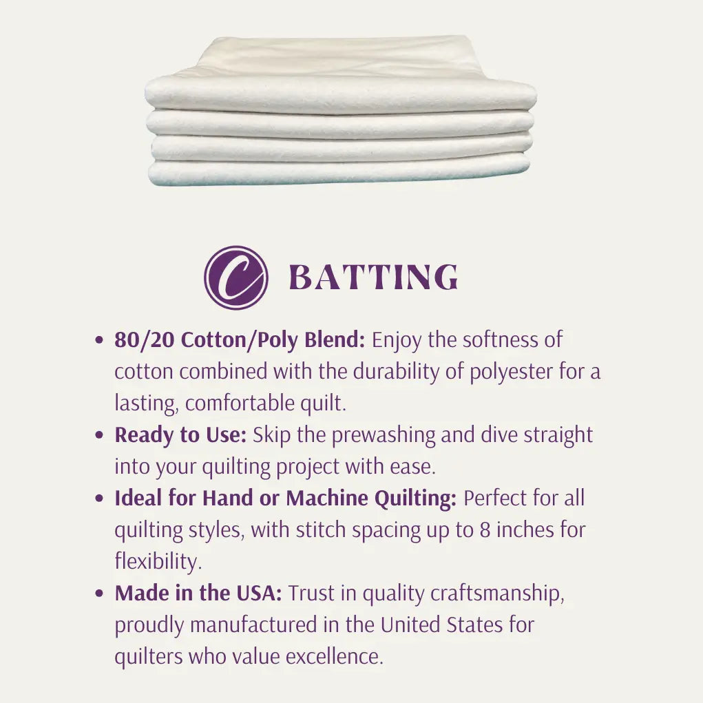 Choice Supreme Batting - 80/20 Cotton/Poly Blend