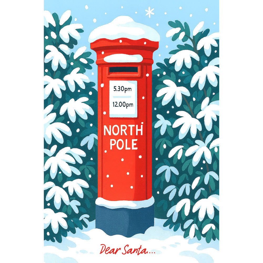 Christmas Card Fabric Panel 1