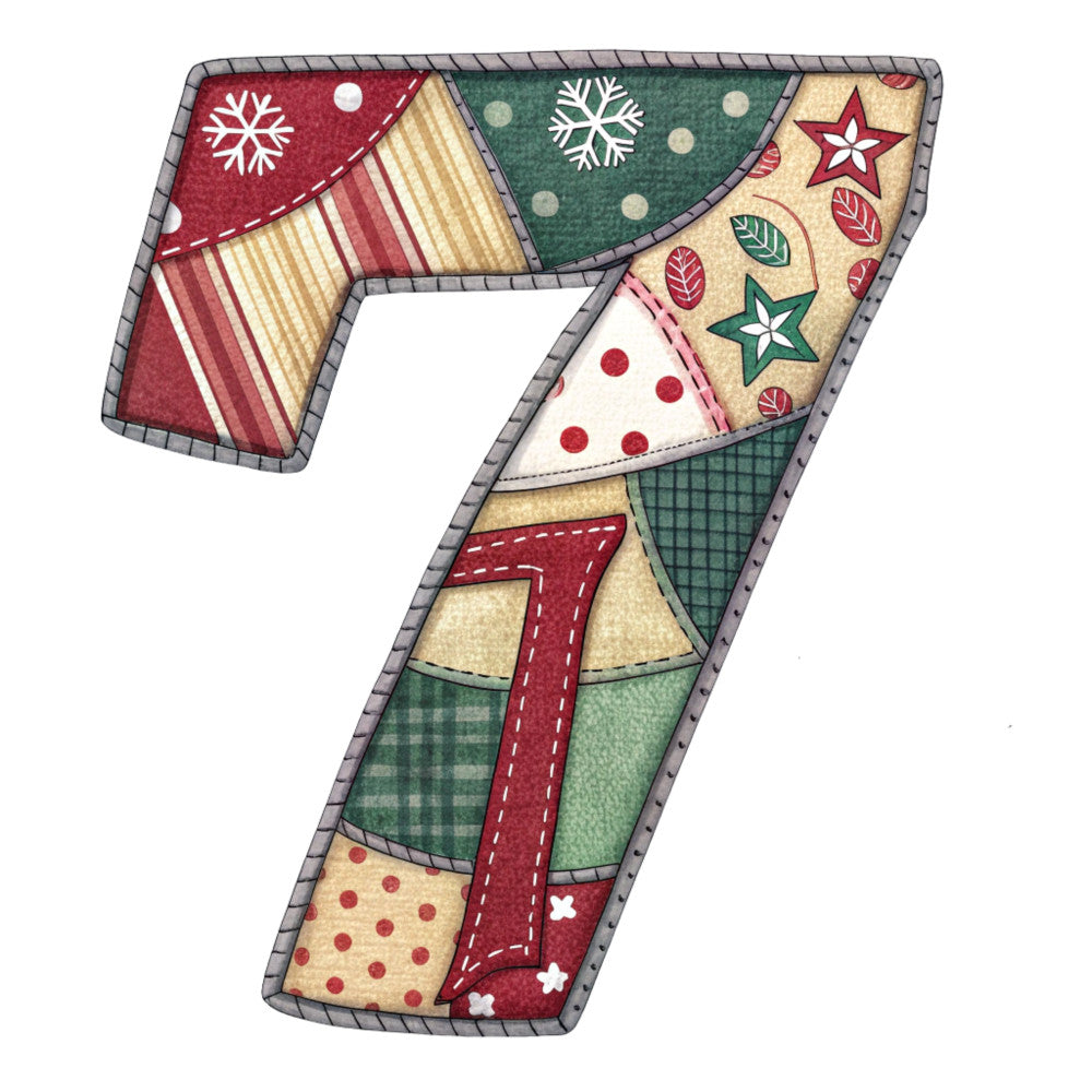 Christmas Patchwork Alphabet Fabric Panel 12 QuiltingFabricPanels