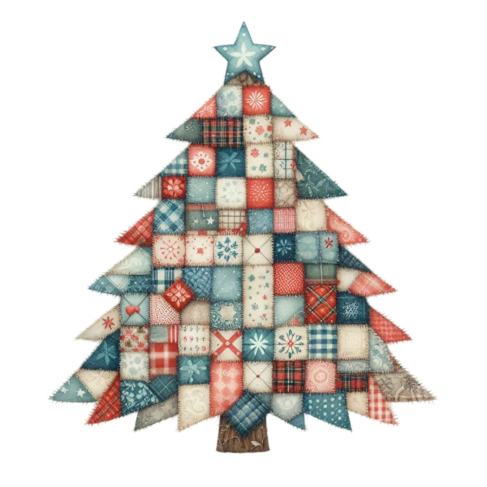 Christmas Patchwork Fabric Panel 30 QuiltingFabricPanels