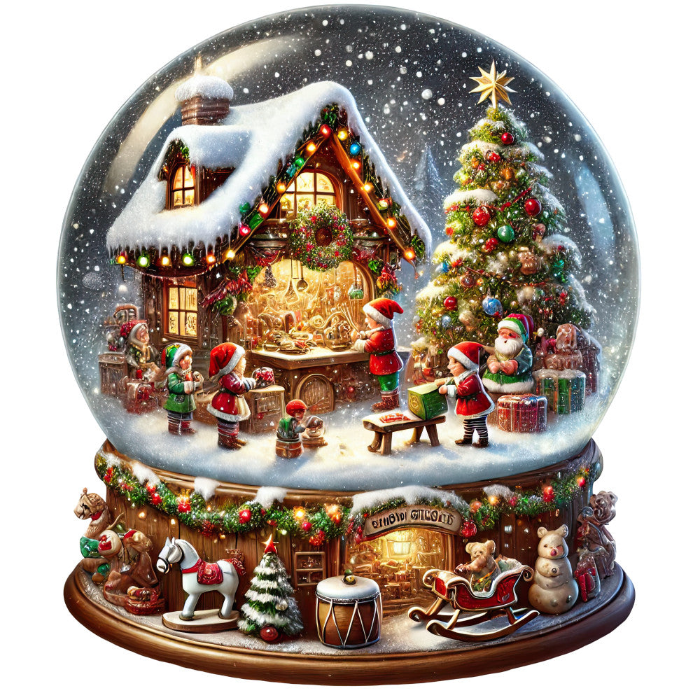 Christmas Snow Globes Fabric Panel 39 QuiltingFabricPanels
