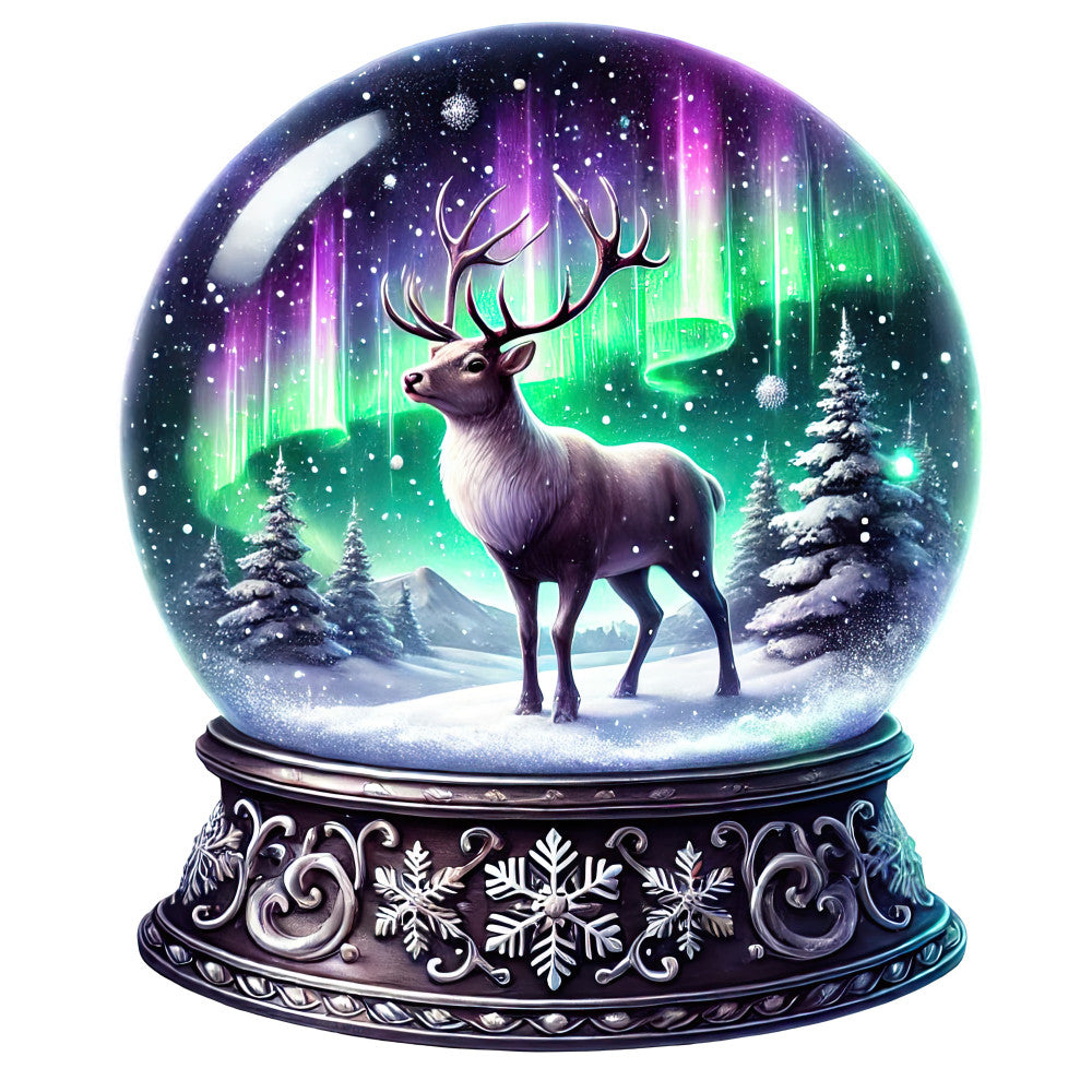 Christmas Snow Globes Fabric Panel 55 QuiltingFabricPanels