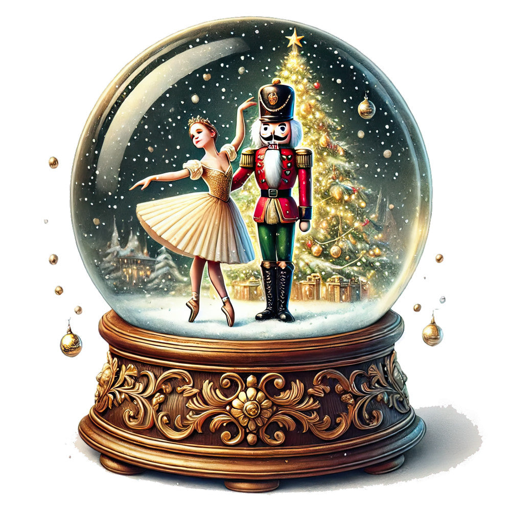 Christmas Snow Globes Fabric Panel 67 QuiltingFabricPanels