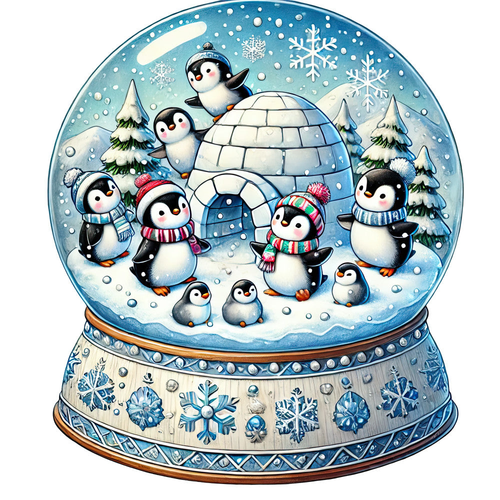 Christmas Snow Globes Fabric Panel 73 QuiltingFabricPanels