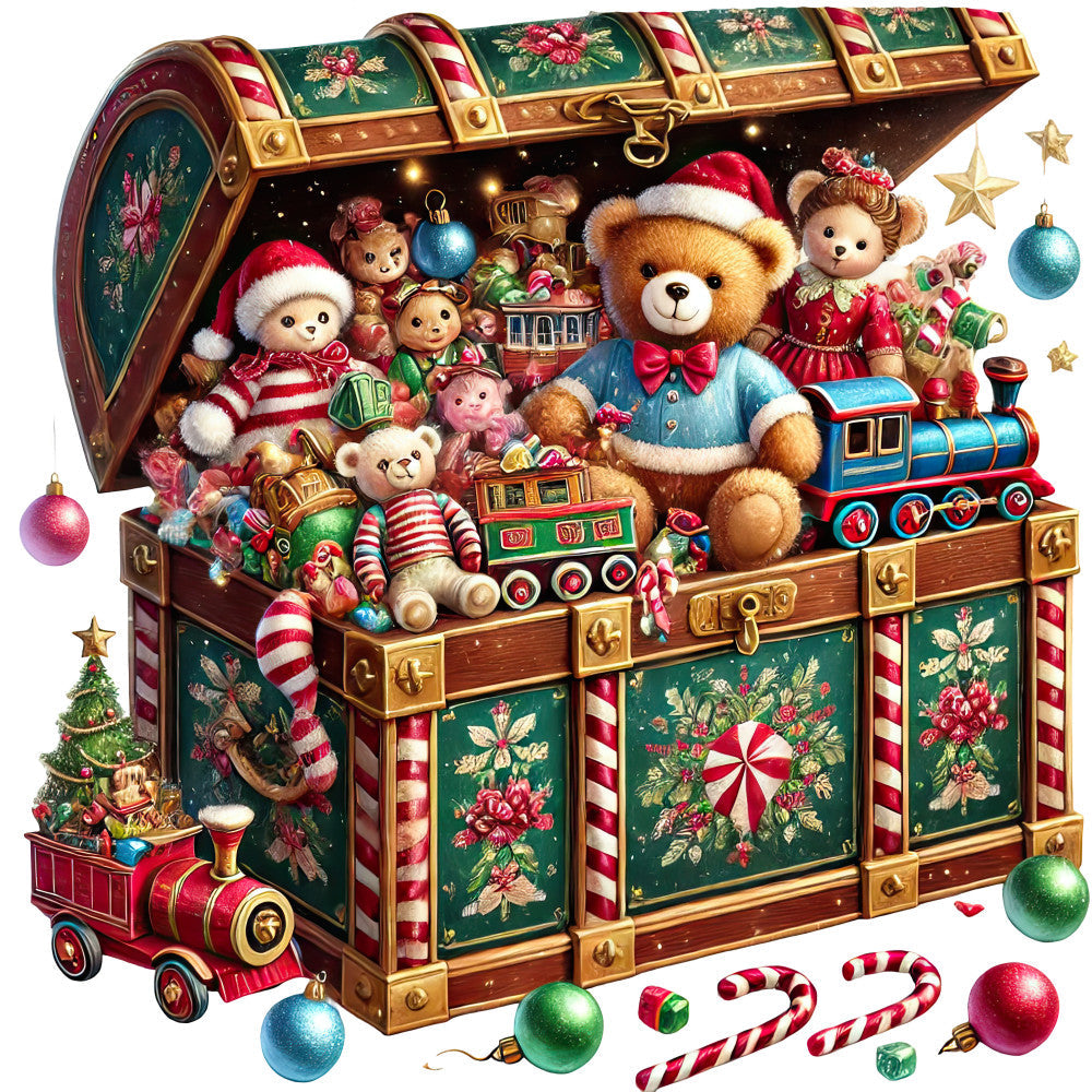 Christmas Toys Fabric Panel 20 QuiltingFabricPanels