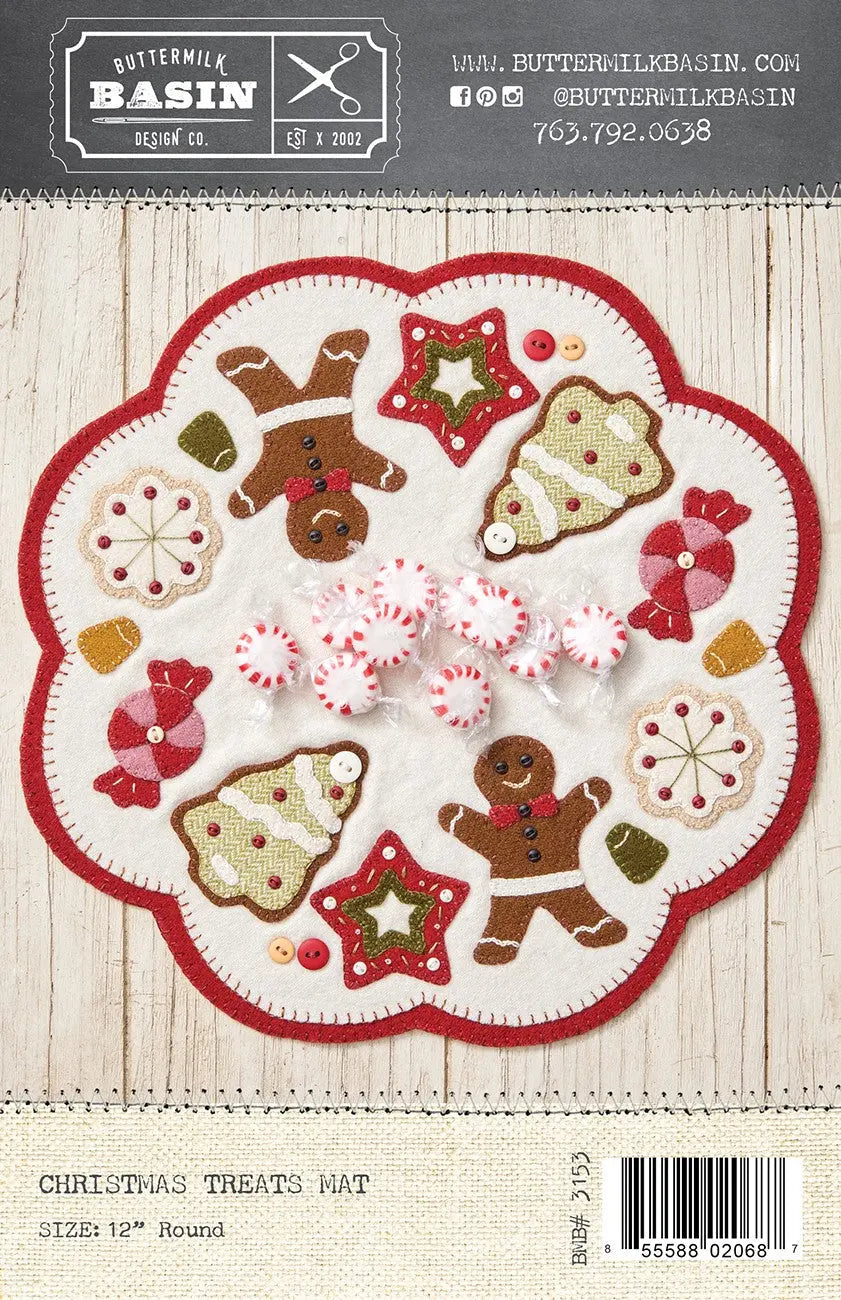 Christmas Treats Mat - Linda's Electric Quilters