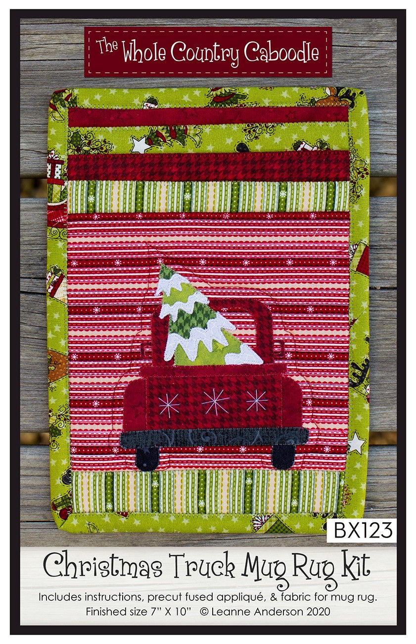 Christmas Truck Mug Rug Kit