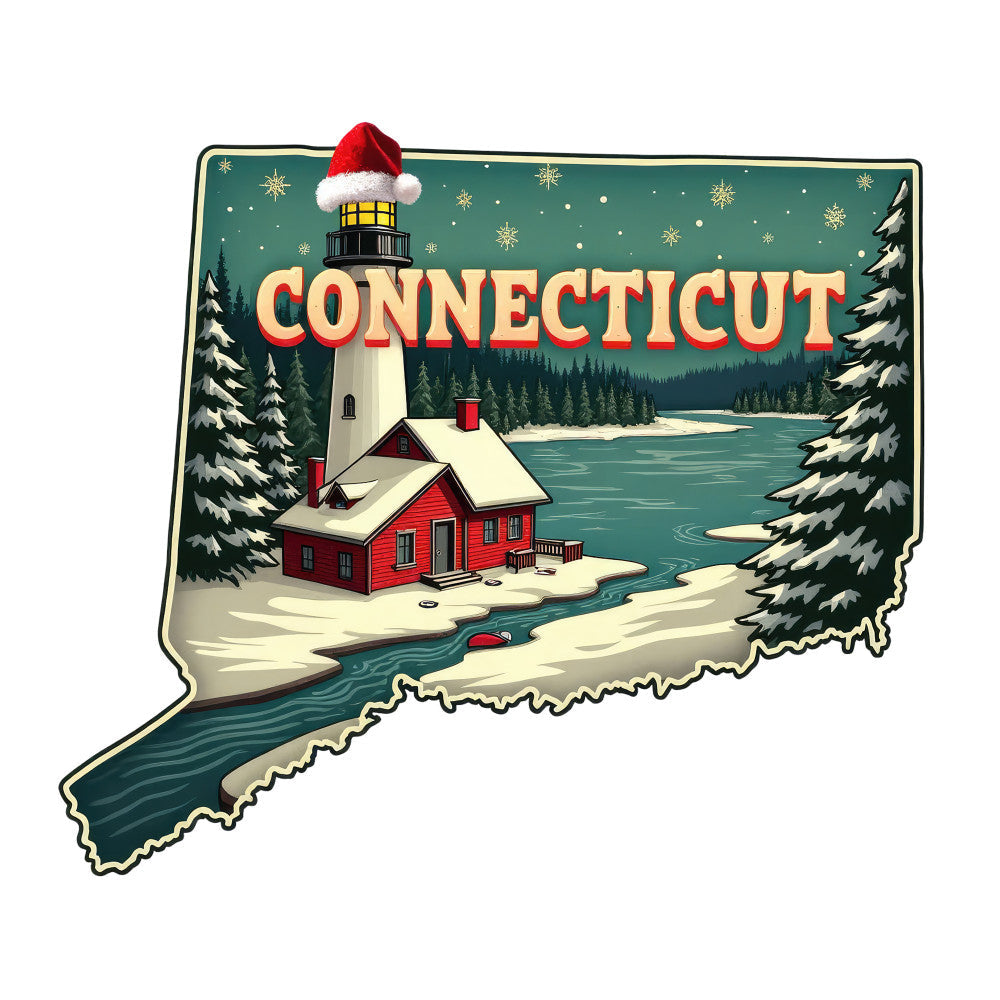Christmas US States Fabric Panel 44 QuiltingFabricPanels