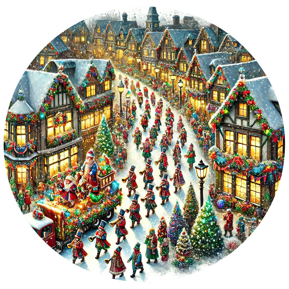 Christmas Villages Fabric Panel 1 QuiltingFabricPanels
