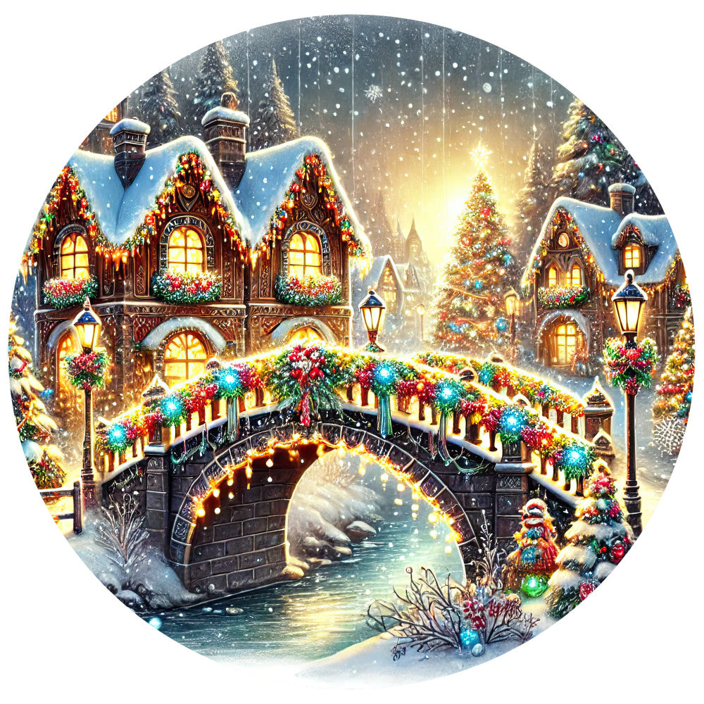 Christmas Villages Fabric Panel 55 QuiltingFabricPanels