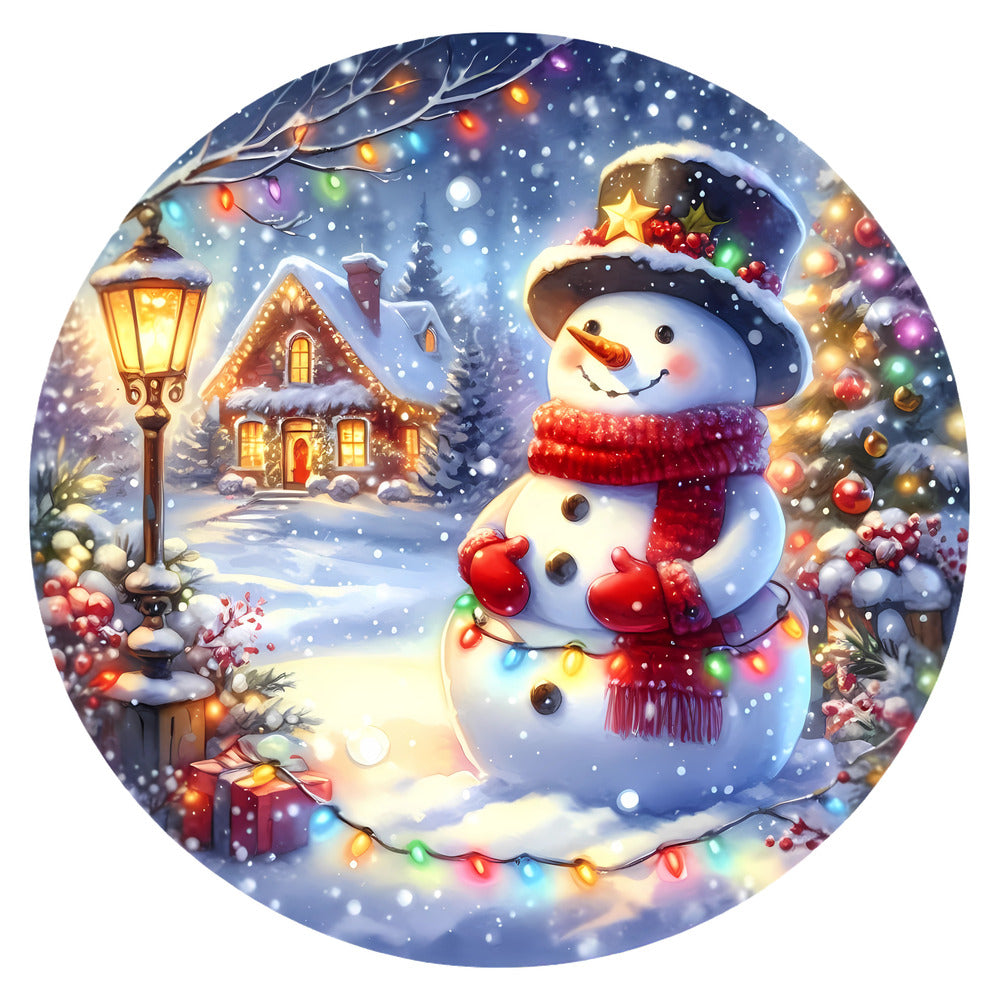 Christmas Winter Scene 34 Fabric Panel