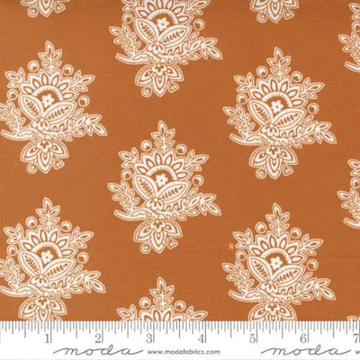 Cinnamon Cream Brown Cinnamon 44"/45" Fabric Per Yard