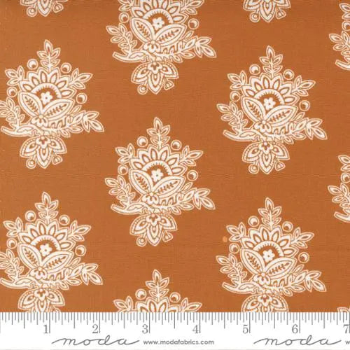 Cinnamon Cream Brown Cinnamon 44"/45" Fabric Per Yard Moda Fabrics & Supplies