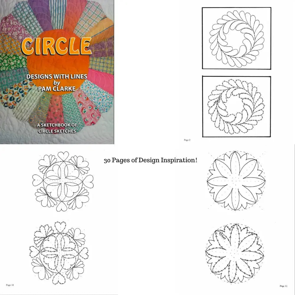 Circle Book and Stencil Kit Linda's Electric Quilters