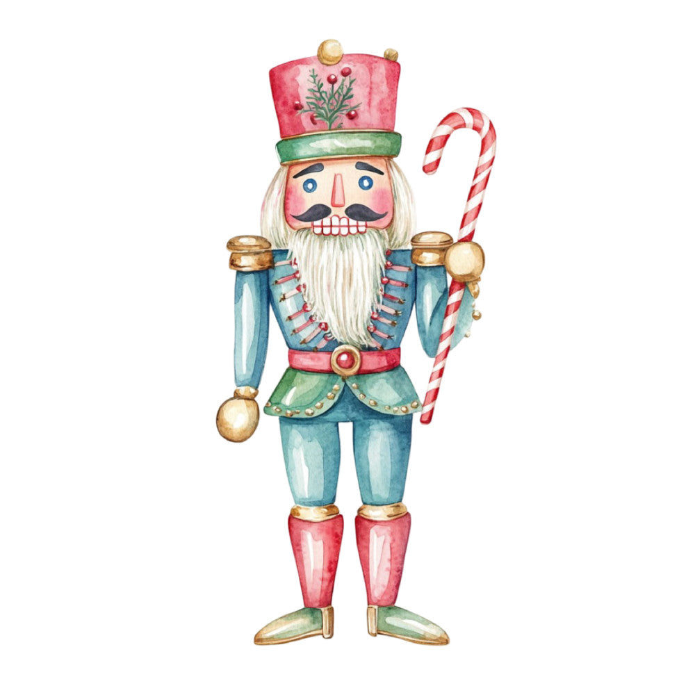 Classic Christmas Nutcrackers Fabric Panel 19 QuiltingFabricPanels