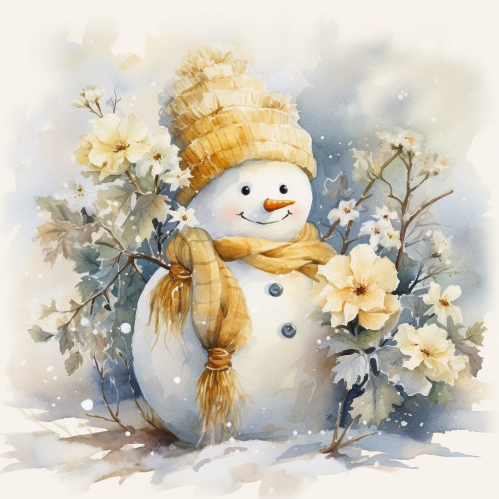 Classic Snowman Fabric Panel 58 QuiltingFabricPanels