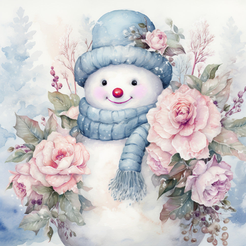 Classic Snowman Fabric Panel 62 QuiltingFabricPanels