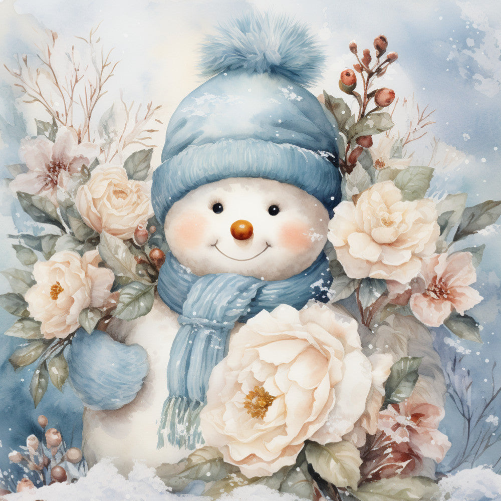 Classic Snowman Fabric Panel 69 QuiltingFabricPanels