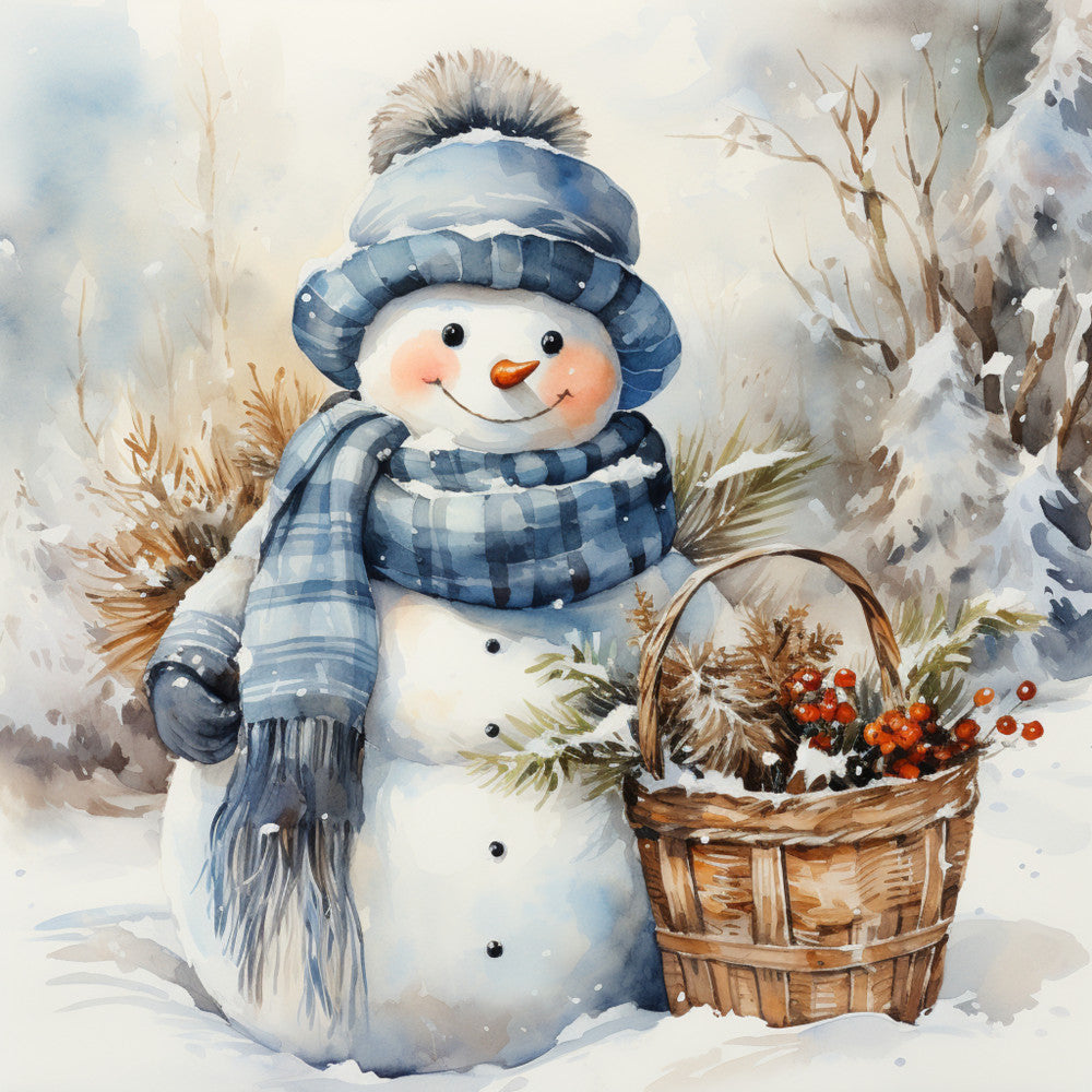 Classic Snowman Fabric Panel 76 QuiltingFabricPanels