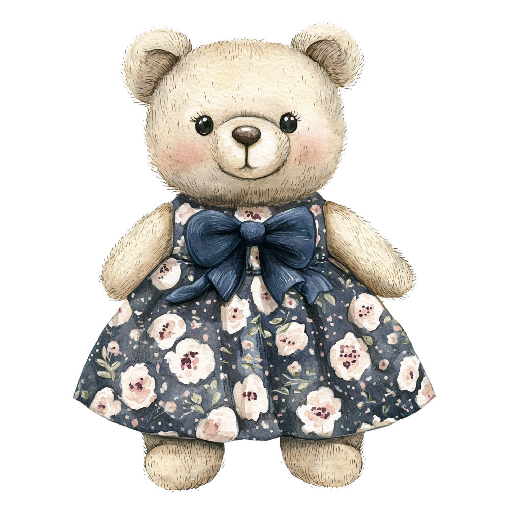 Classic Teddy Bear Fabric Panel 13 QuiltingFabricPanels