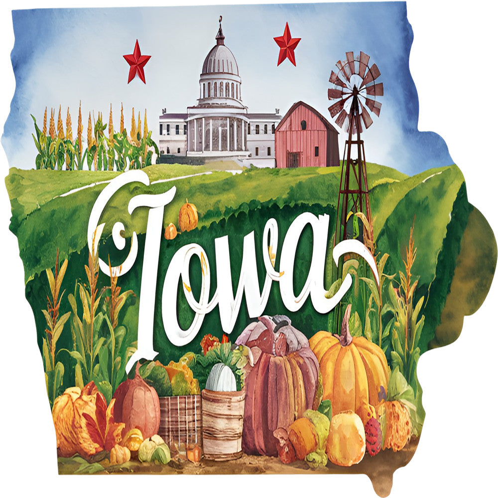 Classic US States Fabric Panel 1