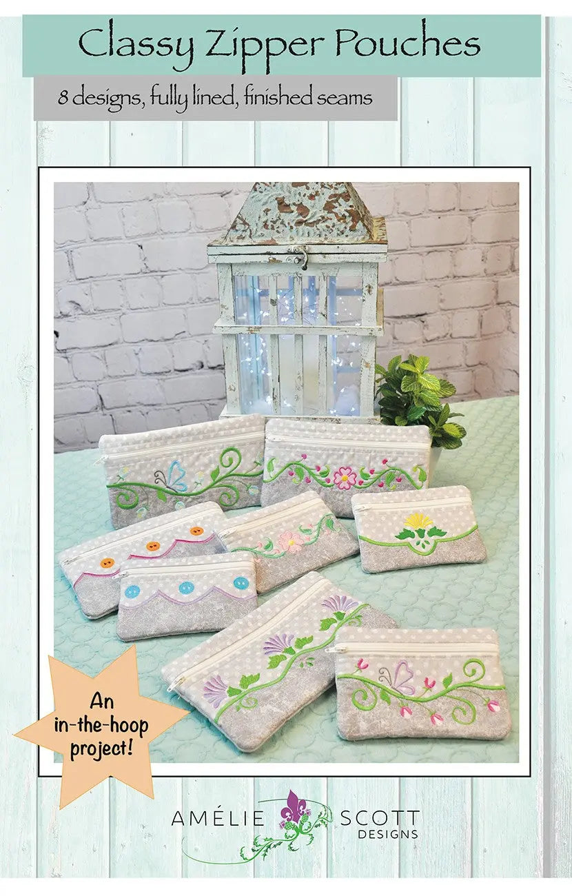 Classy Zipper Pouches - Linda's Electric Quilters