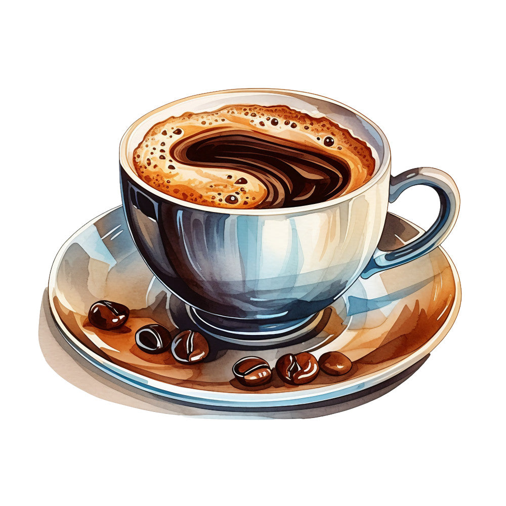 Coffee Elements Fabric Panel 19 QuiltingFabricPanels