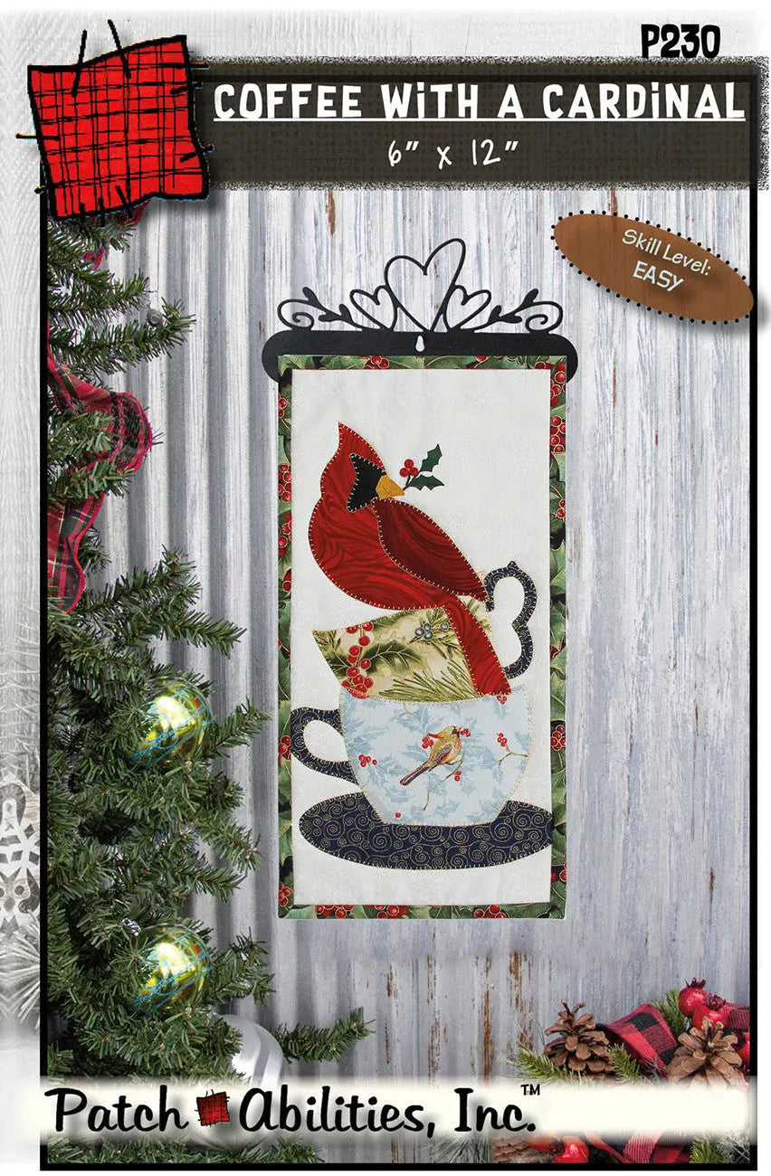 Coffee With a Cardinal - Linda's Electric Quilters