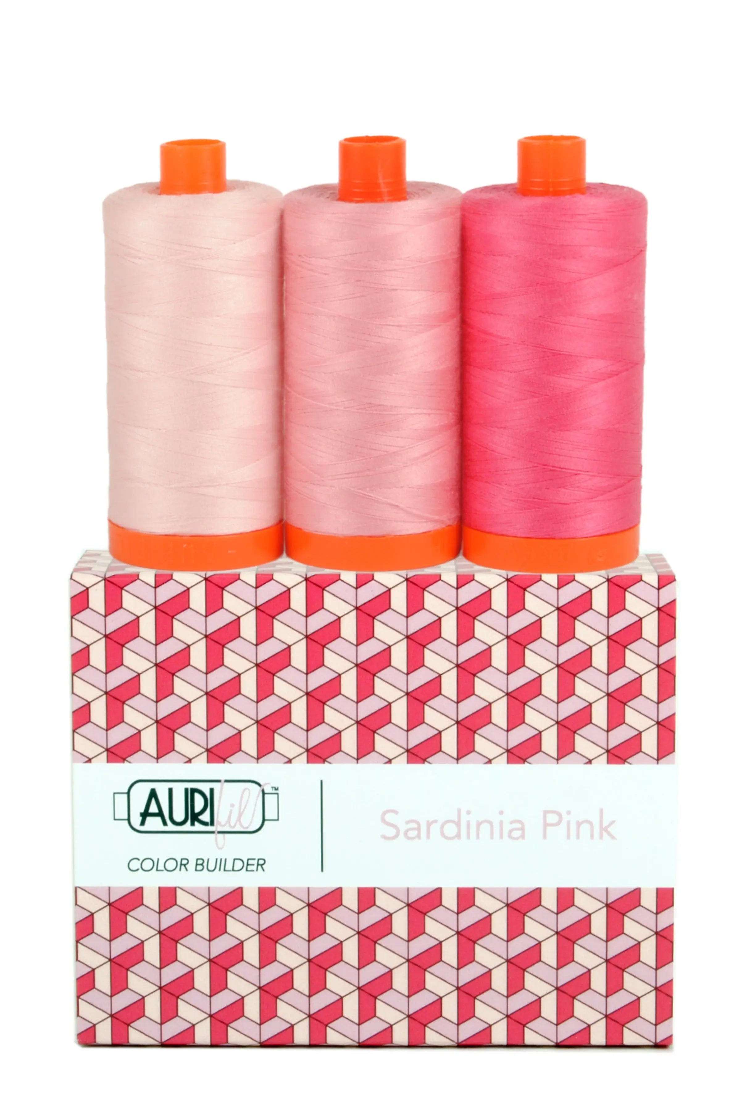 Color Builder 50wt 3pc Set Sardinia Pink - Linda's Electric Quilters
