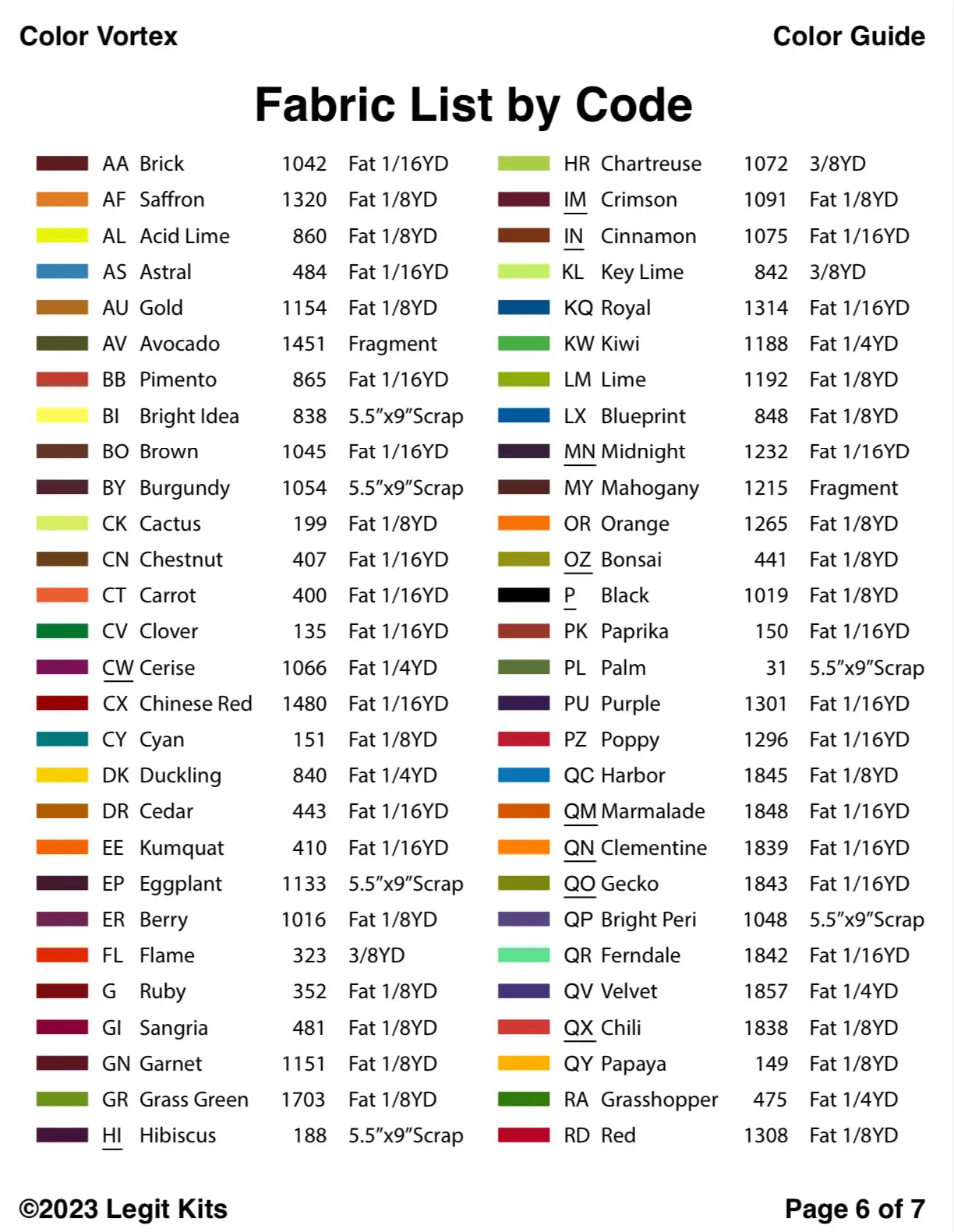 Color Vortex Pattern Legit Kits