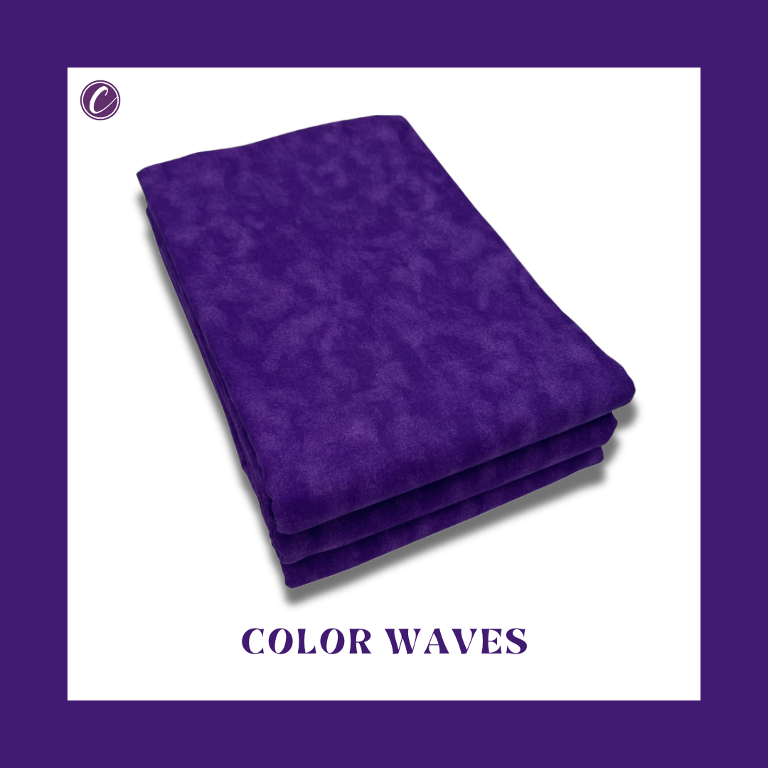 Purple Color Waves 108" Supreme Backings - Purple fabric per yard