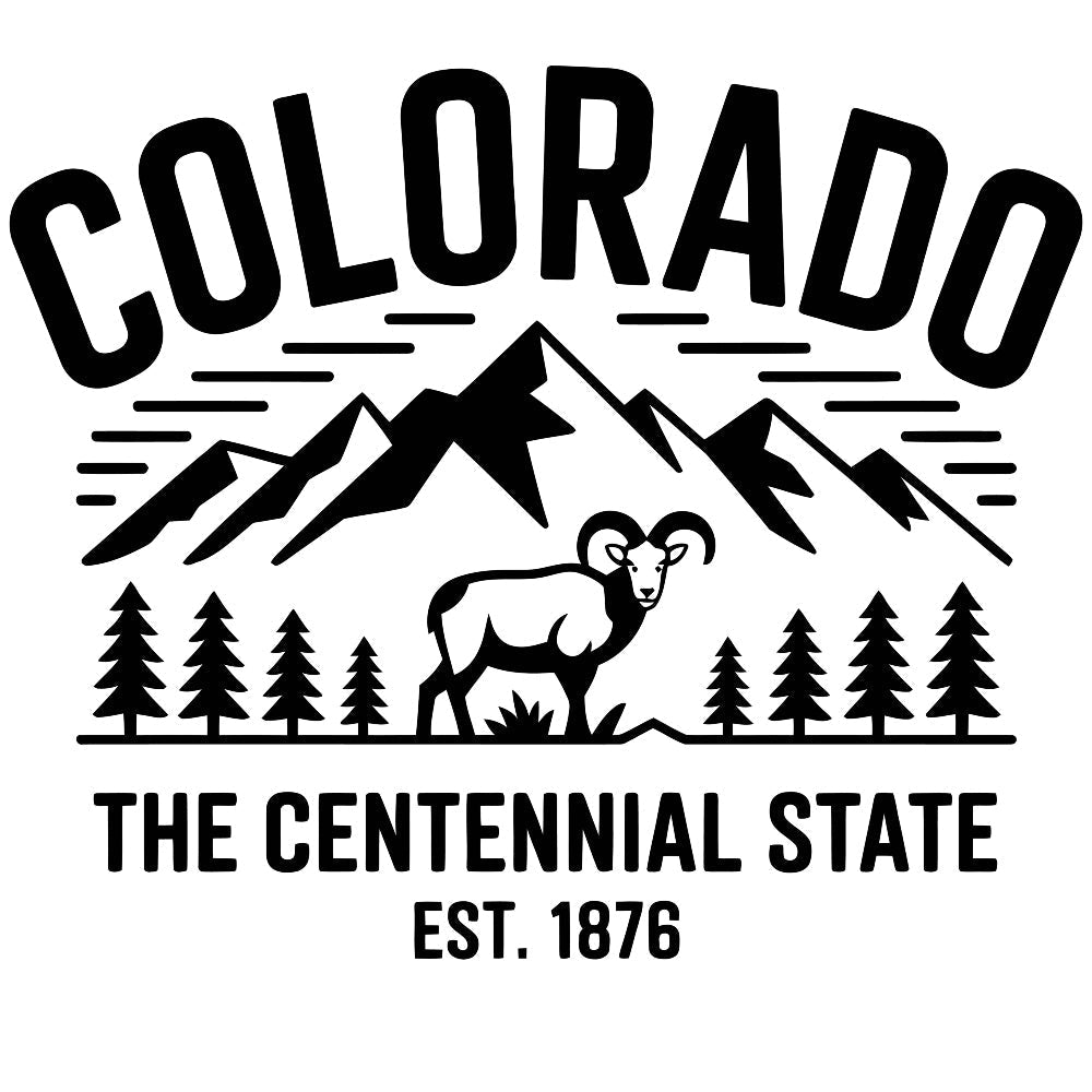 Colorado Black and White Fabric Panel QuiltingFabricPanels