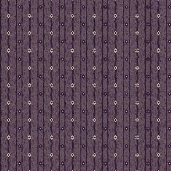Colorful Coordinates & Stashing - Daisy Stripe - Purple 44" / 45" Fabric Per Yard The Fabric Company