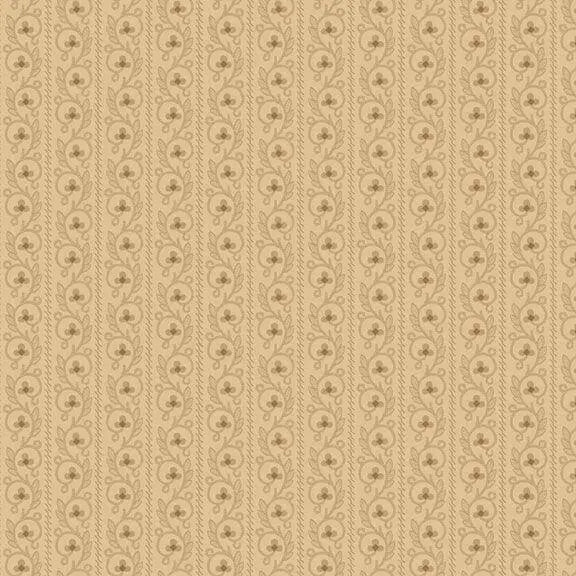 Colorful Coordinates & Stashing - Fancy Stripe - Tan 44" / 45" Fabric Per Yard The Fabric Company
