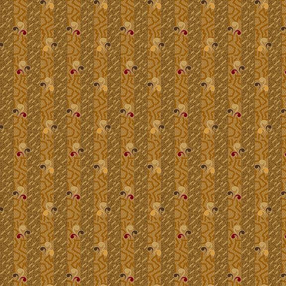 Colorful Coordinates & Stashing - Triple Quotation - Gold 44" / 45" Fabric Per Yard