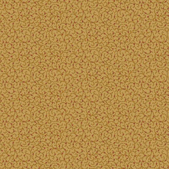 Colorful Coordinates & Stashing - Vine - Gold 44" / 45" Fabric Per Yard