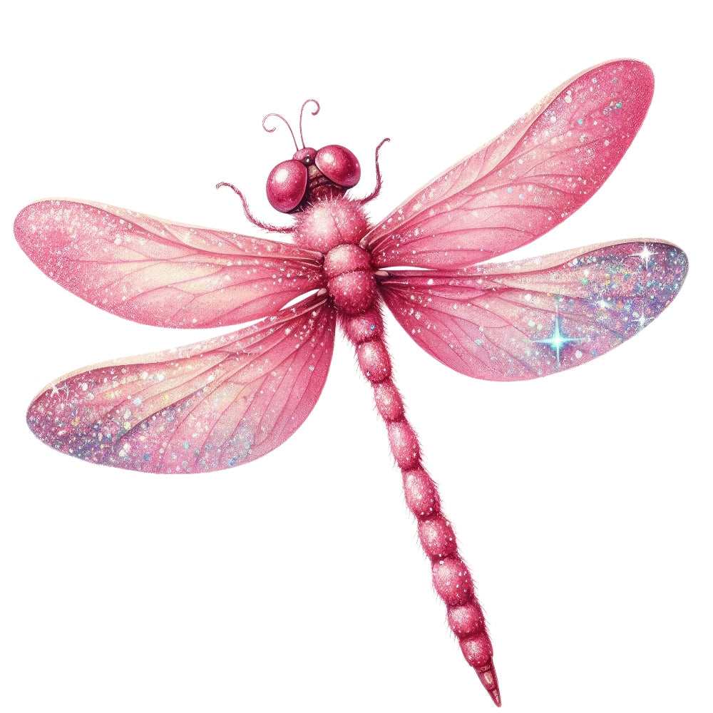 Colorful Dragonfly Fabric Panel 19 QuiltingFabricPanels