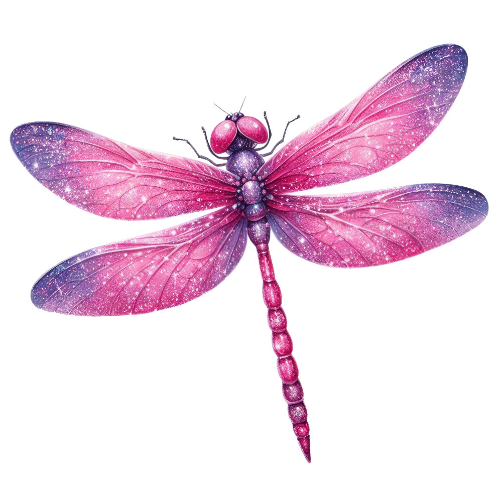 Colorful Dragonfly Fabric Panel 3