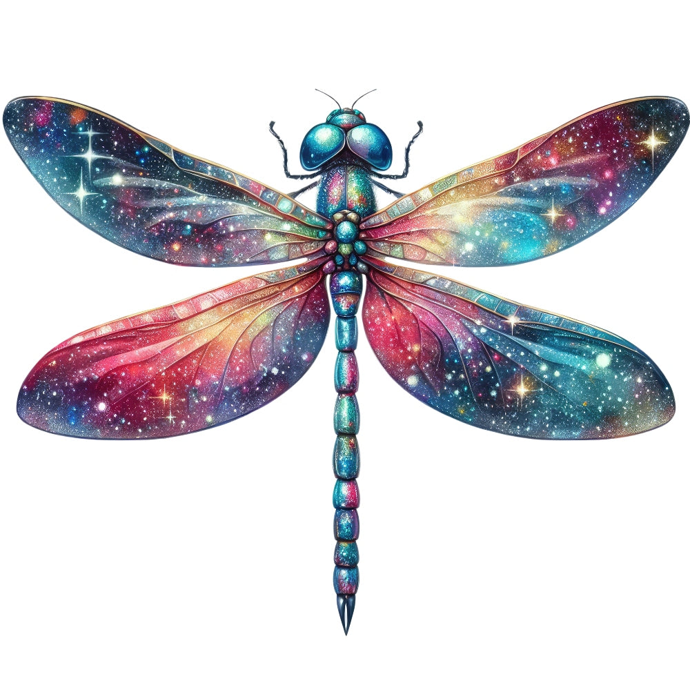 Colorful Dragonfly Fabric Panel 7