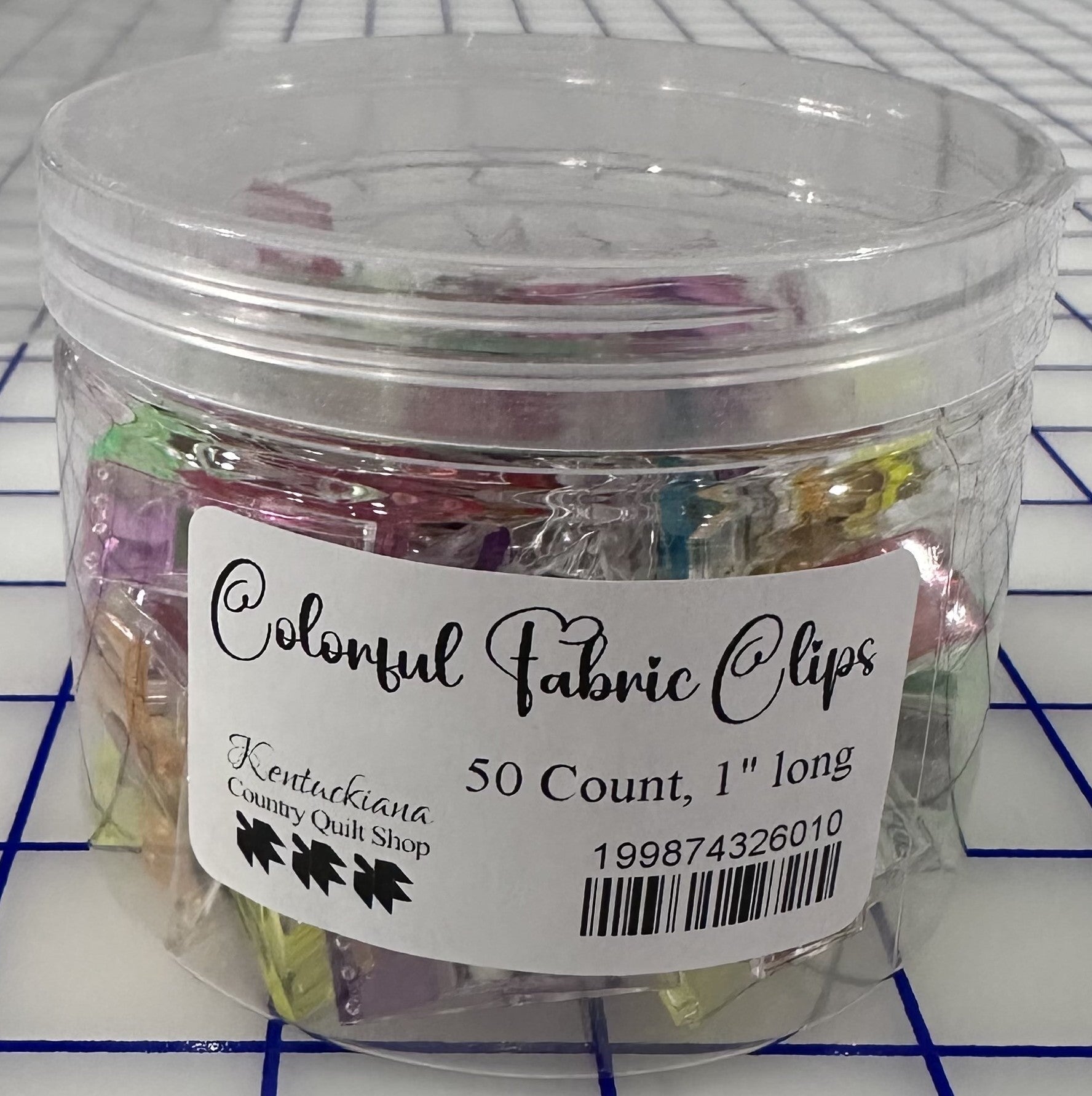 Colorful Fabric Clips - 50 Count
