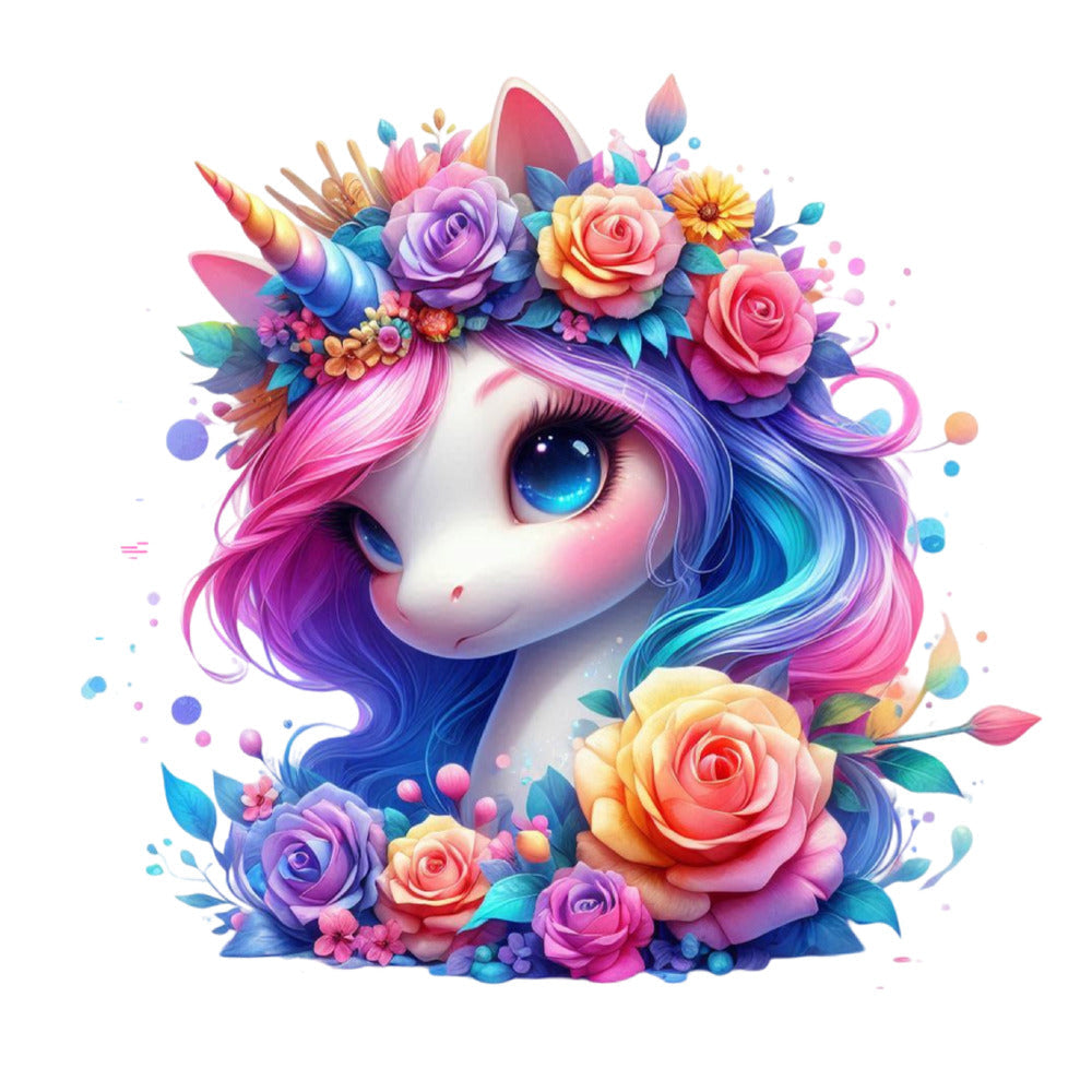 Colorful Magical Unicorn Fabric Panel 14