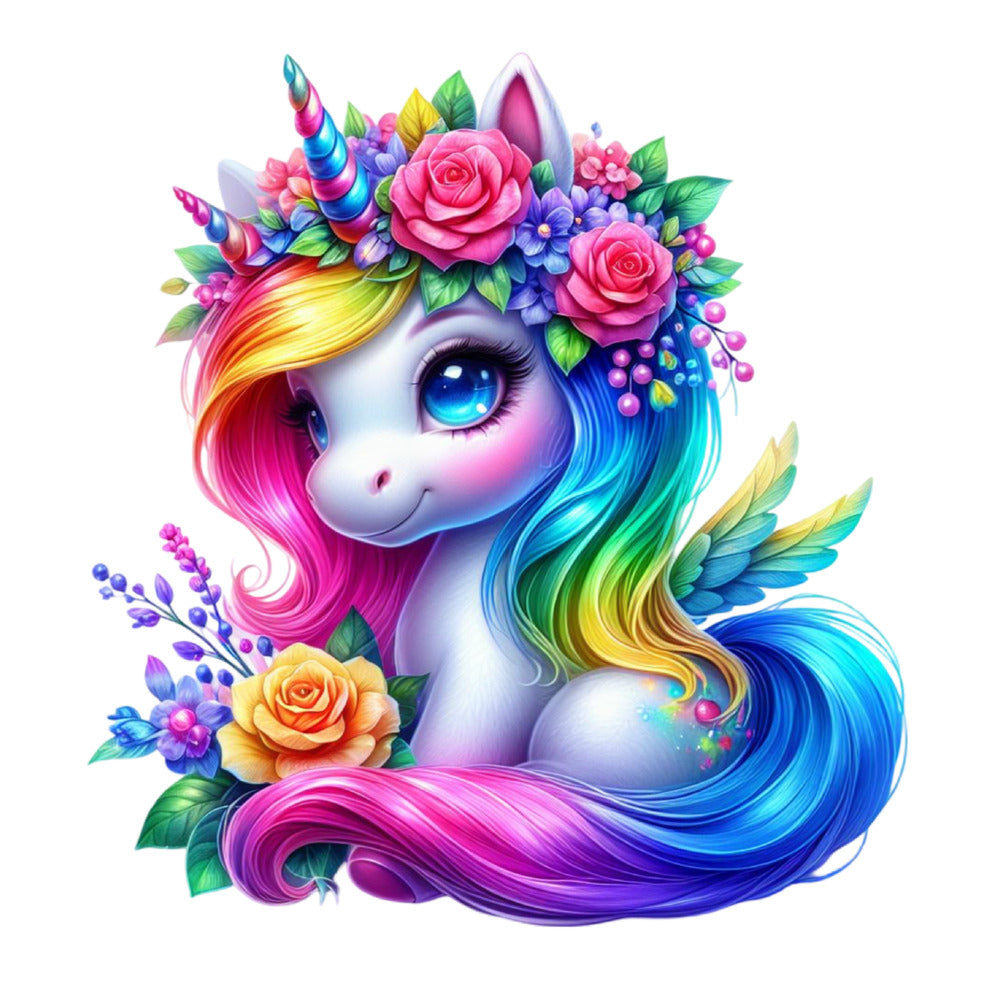 Colorful Magical Unicorn Fabric Panel 29 QuiltingFabricPanels