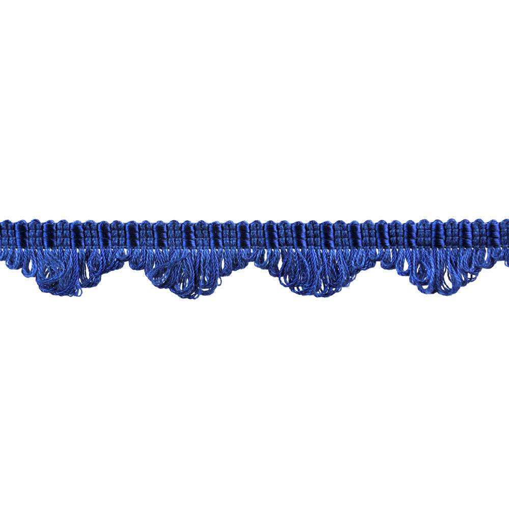 Colors Collection - 1" width Looped Border Fringe (25 Yard Roll) - BR-7004-04 Royal Blue