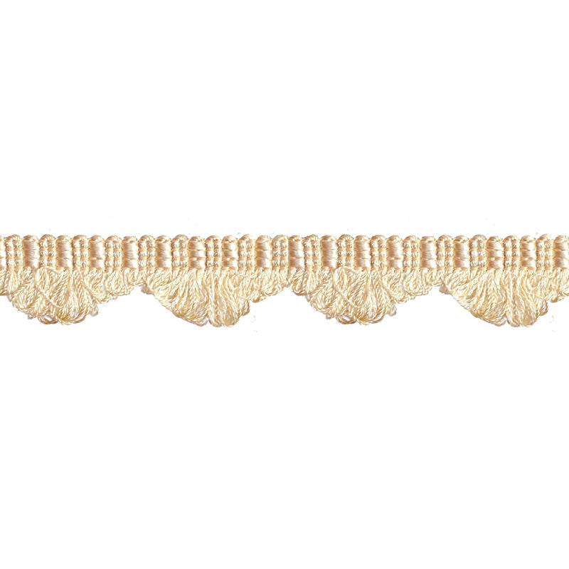 Colors Collection - 1" width Looped Border Fringe (25 Yard Roll) - BR-7004-24 Ivory