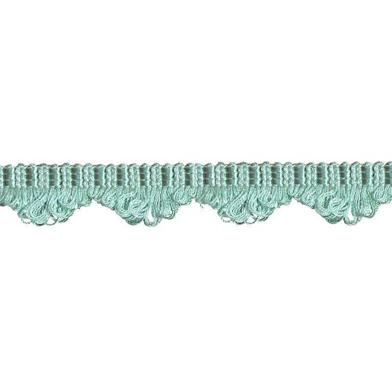 Colors Collection - 1" width Looped Border Fringe (25 Yard Roll) - BR-7004-33 Turquoise