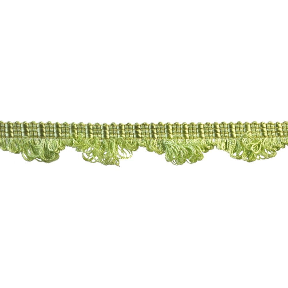 Colors Collection - 1" width Looped Border Fringe (25 Yard Roll) - BR-7004-41 Kiwi