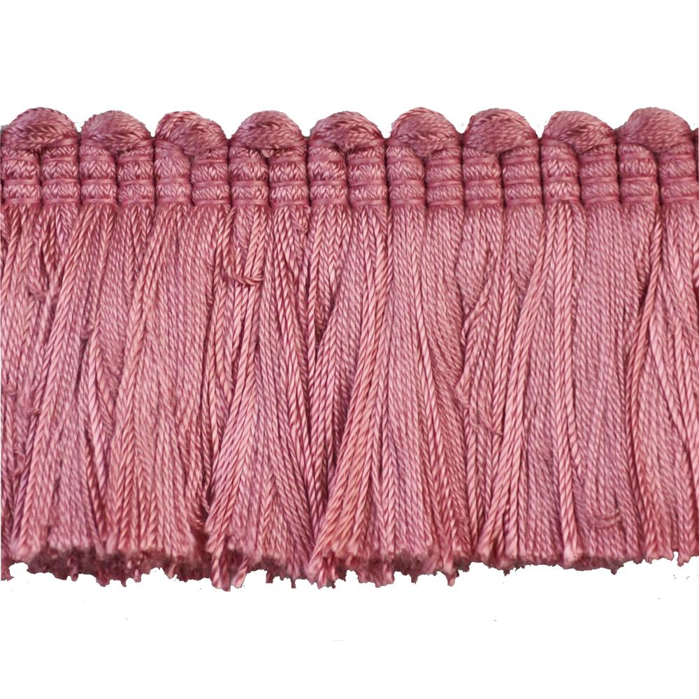 Colors Collection - 2" Brush Fringe (25 Yard Roll)-BF-4018-08 Dusty Rose