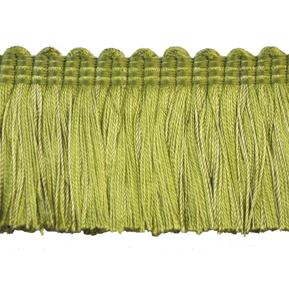 Colors Collection - 2" Brush Fringe (25 Yard Roll) - BF-4018-63 Moss Green