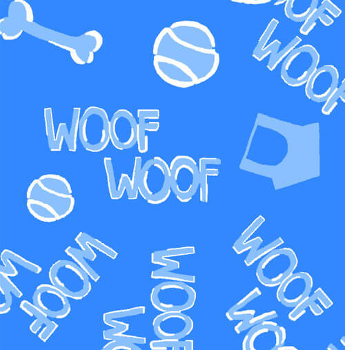 Comfy Flannel - Dog Motifs 44"/45" Cotton Flannel Fabric per yard