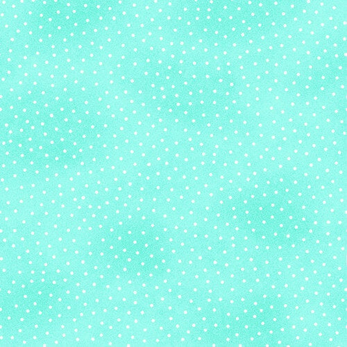 Comfy Flannel Dots cotton flannel fabric in turquoise by A.E. Nathan, dot print flannel, sold by the yard